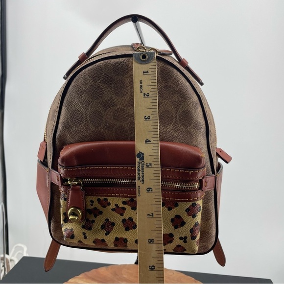 Coach Campus Backpack 23 Signature Canvas 32715 Beige / Brown PVC Leather Bag - Picture 13 of 16